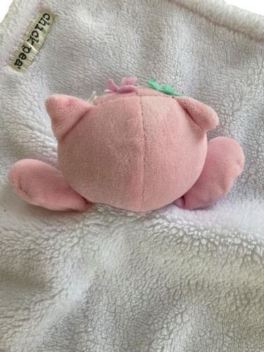Chick Pea Kitty Cat 13" Lovey Security Blanket Pink White 2017 - Picture 5 of 11