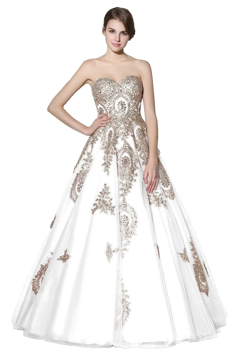 Vestidos de dama de honor Blanco Manga larga