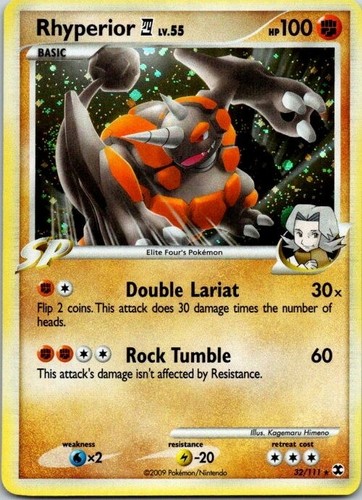 Pokémon TCG - Rhyperior 32/111 - Rising Rivals - Cosmos Holo