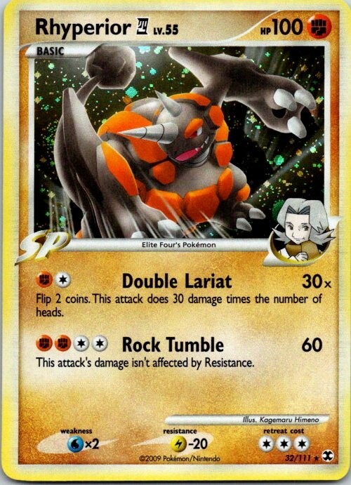 Pokémon TCG - Rhyperior 32/111 - Rising Rivals - Cosmos Holo