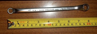 Vintage Proto 8180 Box End Wrench, 3/8'' & 7/16''