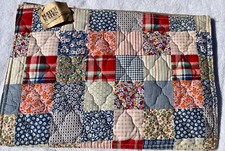 1970's Now Designs San Francisco Quilted Patchwork Zipper Case/Folio/Clutch NWT