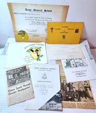 1954 1st Calvary Division, U.S. Army, Fort Riley, soldier paper lot, Christmas