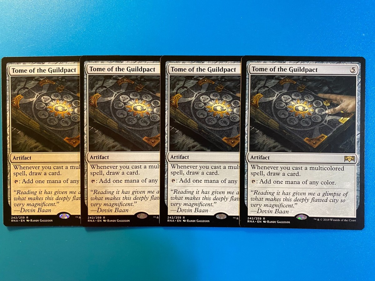 Tome of the Guildpact 1x FOIL RNA MTG Ravnica Allegiance Rare MINT artifact Tome of the Guildpact 1x FOIL RNA MTG Ravnica Allegiance Rare MINT artifact