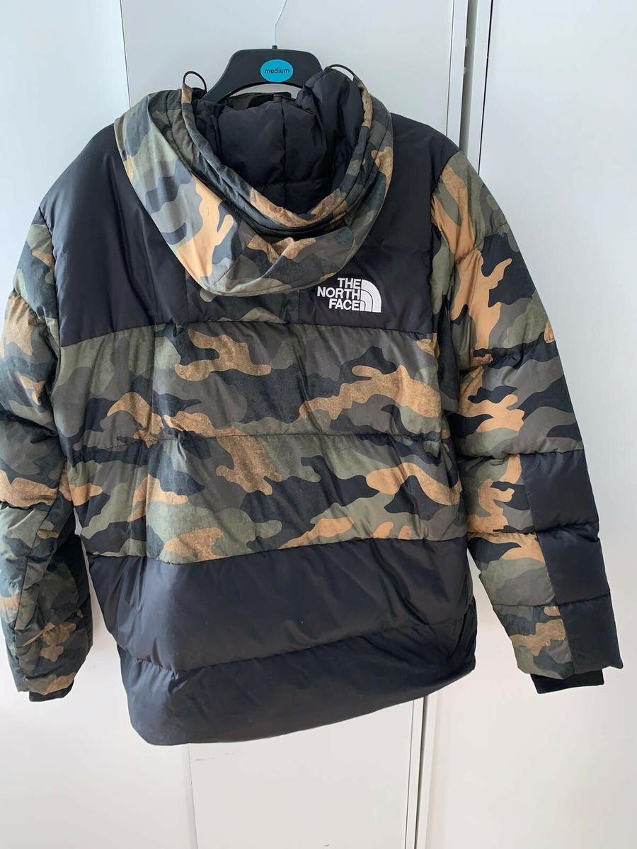 THE NORTH FACE MEN'S DEPTFORD DOWN JACKET BURNT OLIVE GREEN CAMO