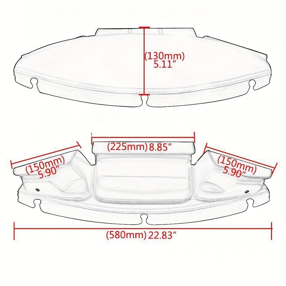 Bolsa de carenado de 3 bolsillos para Harley Touring Electra Glide 2014-up Foto 2 de 4