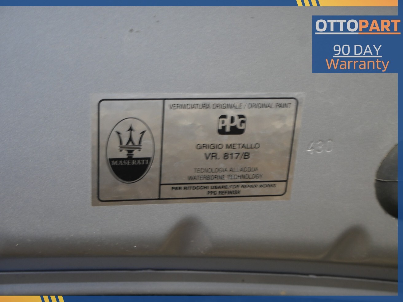 2014-2020 MASERATI GHIBLI Front Hood Bonnet Shell Cover Panel 670035118 Silver