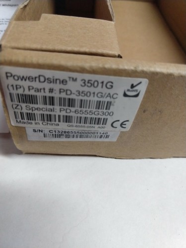 Microsemi PowerDsine 3501G PD-3501G AC Gigabit PoE Injector - Photo 4/5