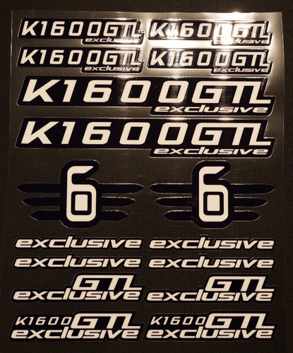 UV Aufkleber für BMW K1600GTL Koffer Exclusive K 1600 GT Seitenverkleidung