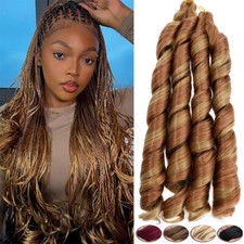 Tangle-Free Curly Braiding Hair 24 inch Loose Wave French Curls Hair Extensions