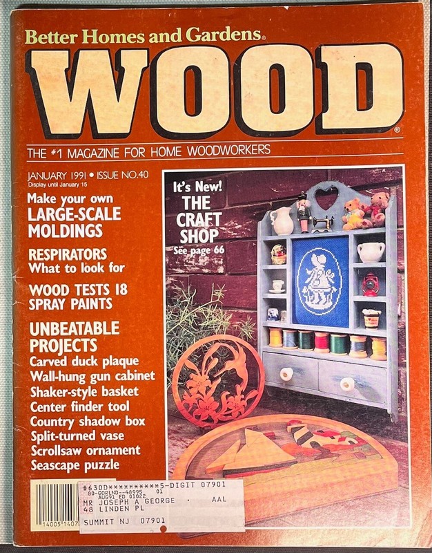 Vintage Wood Magazine : January 1991 : Issue # 40