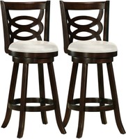 Corliving Dwg-819-b Woodgrove 43-inch Cappuccino Wood Barstool (set Of 2) Corliving Dwg-819-b Woodgrove 43-inch Cappuccino Wood Barstool (set Of 2)