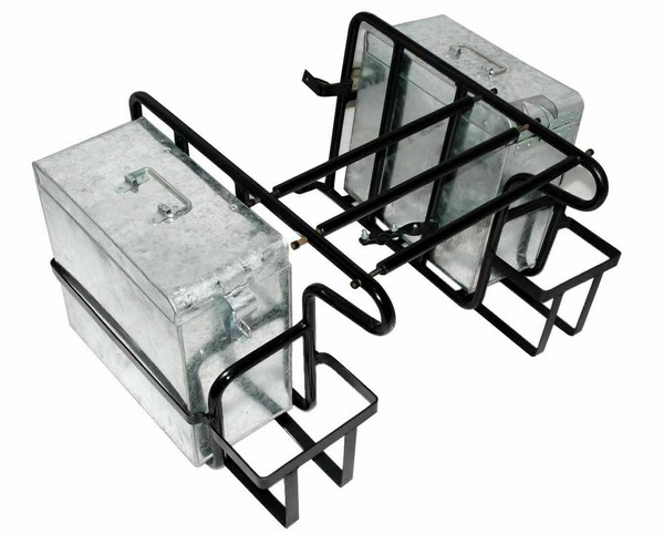 Seite GepäCk GepäCktasche TräGer Set LH Rh + SchutzhüLle Box FüR Royal Enfield-image