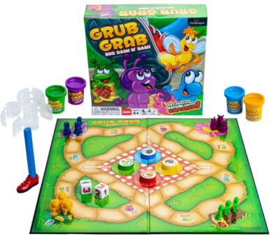 GRUB GRAB Bug Dash & Bash Get Snacks Before You Get Smashed Game Ages 4+  New