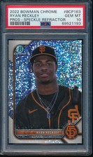 PSA 10 RYAN RECKLEY 1st 2022 Bowman Chrome SPECKLE REFRACTOR #/299 RC GEM MINT