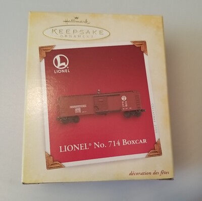 Hallmark Lionel ''No. 714 Boxcar'' Train Ornament Dated 2005, Die-cast