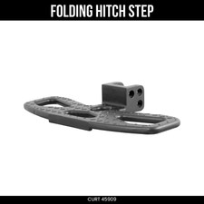Curt Folding Hitch Step For Adjustable Channel Mount 16 Inch Wide 45909