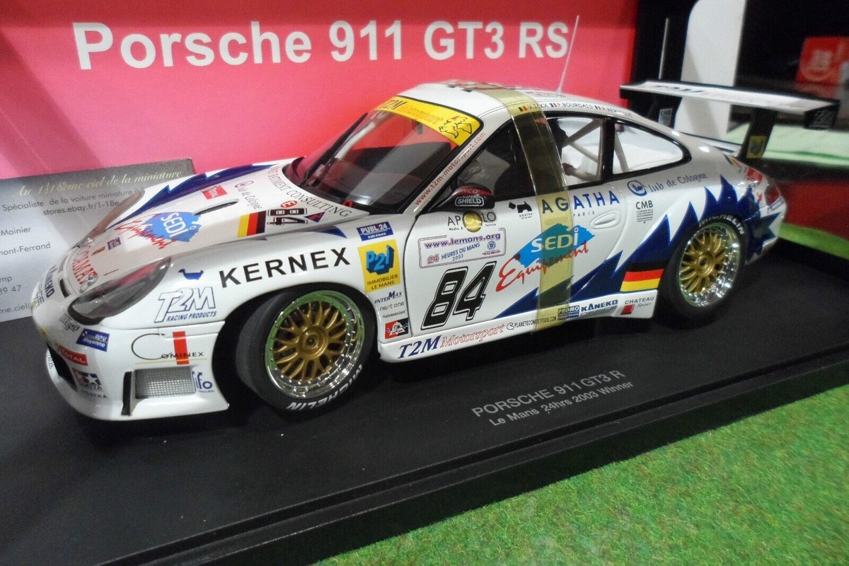 PORSCHE 911 996 GT3R LE MANS 2003 T2M ICKX 1/18 AUTOart 80379A 