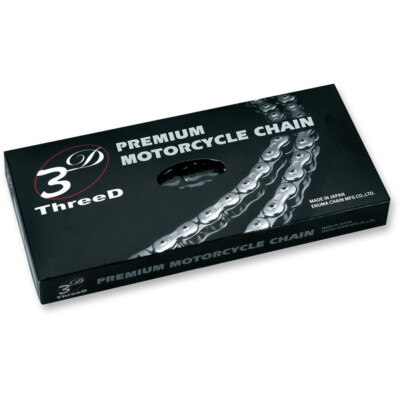 EK 3D ThreeD 520 Z SUPER SPORT Sealed QX2-Ring Chain (Black/Gold) 150 Links