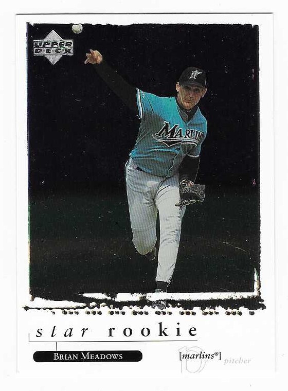 1998 Upper Deck Star Rookie Brian Meadows Seattle Mariners Baseball Card #597 RC