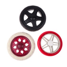 2Pcs Wear-resistant Shopping Cart Wheels Replacement Flexible Trolley Caster