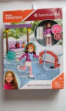 AMERICAN GIRL mia's HOCKEY SKATING RINK mega construx 93p  NEW in BOX * plz read