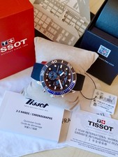 Tissot Seastar 1000 T-Sport Batman Steel Men's Chronograph Blue-Black Dial Diver 12