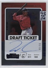 2021 Panini Contenders Prospect Blue Draft Ticket 49/99 Jeter Downs Auto 0c6