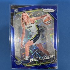 2025 Panini Prizm WNBA Paige Bueckers Rookie Blue Velocity Prizm Variation #147