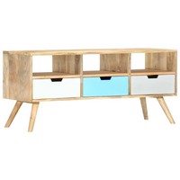Tv-Schrank Massivholz Mango 110 X 35 X 48 Cm