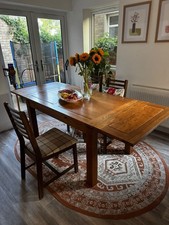 Table (extendable To Sit 8) and 4 Chairs Set High Quality