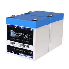 Mighty Max 12V 5AH Lithium Replaces Currie eZip 200 Electric Scooter - 2 Pack