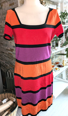 LAURA SCOTT * Feinstrickkleid Kleid BUNT * Gr. L