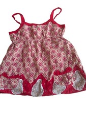 Y2K Babydoll Top Camisole Tank Indie Fairy Festival Large Medium Cotton Coquette