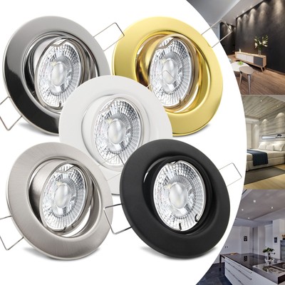 LED Einbaustrahler 230V 5W Einbauleuchten flach Deckenstrahler Spot Set DECORA