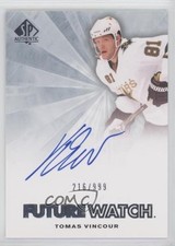 2011-12 SP Authentic Auto Future Watch /999 Tomas Vincour #253 Auto 1o3