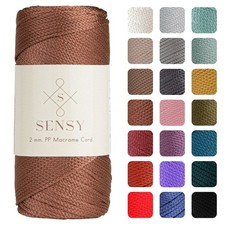 2mm Macrame Cord 251 Yards Polyester Rope Polypropylene Crochet Thread Copper