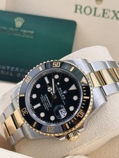 2023 Rolex Submariner 126613LN Silver and Gold Oyster Box Card tag Full Set MINT
