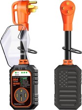 RV Surge Protector 50 Amp Flag Design - Upgraded 16000J Power Surges Voltage Pro