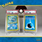 Poliwag & Water Energy - Pokemon TCG - 1999 Base Set - Unlimited Ed. - PSA 7