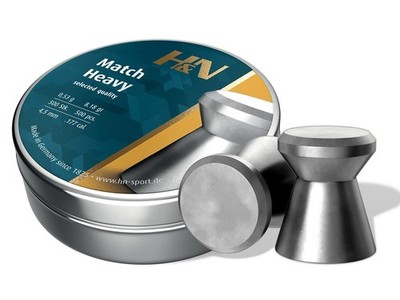 H&N Match Heavy 500 Count Premium WADCUTTER 4.5mm .177 Caliber Pellets GERMANY