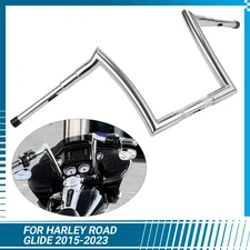 Chrome MeatHook APE Hanger Bar 10"Rise Handlebar For 15-23 Harley CVO Road Glide