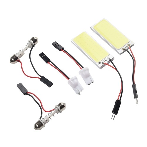 Car Panel Lamp COB LED Panels Dome Interior LED Super White With Adapters - Picture 8 of 19