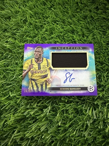 Serhou Guirassy Topps Inception Soccer 2024-25 Patch Auto /25 BVB