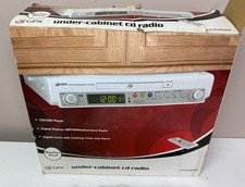 GPX UnderCabinet CD Player, AM/FM/Weather Radio, Clock, Timer, Alarm, Remote NEW