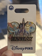 Encantador prendedor original 2026 Disney Parks Magic Kingdom Fantasy Dumbo Cinderella Prince