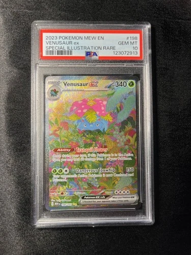 Venusaur ex 198/165 Sv: Scarlet & Violet 151 Holo PSA 10 SIR