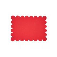Saro Lifestyle 8123.R1420B Scalloped Hem Placemat Set of 4