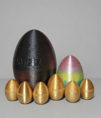 Personalized 10'' Easter Egg Choose Color, 3D Printed, Twist-Open Easter Egg Hunt