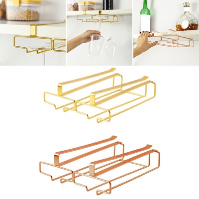 Glashalter zum Aufhängen Stangenhänger Regal Glas Tassenablage Gläseraufbewahrung Aufhänger